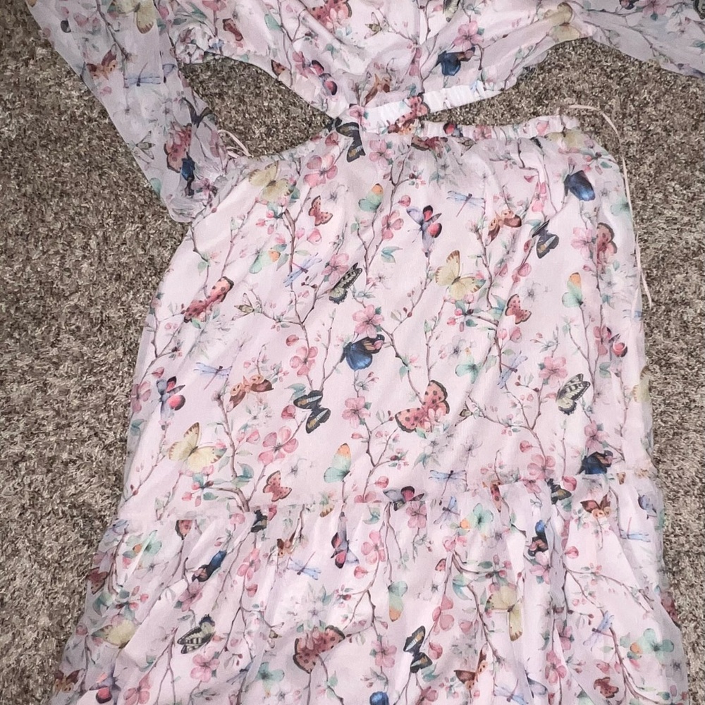 Steve Madden Pink Floral Kids Dress